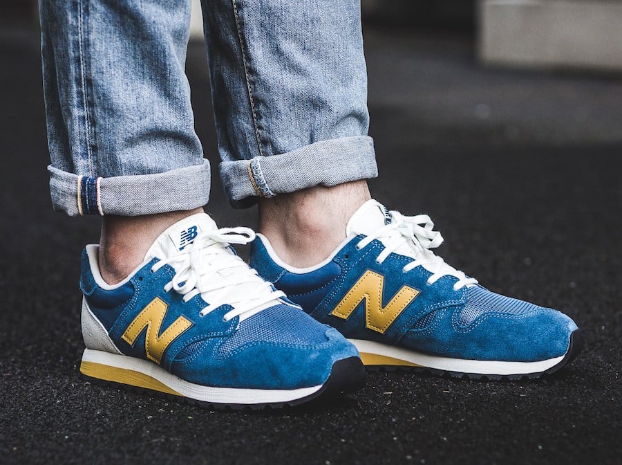 new balance blue yellow