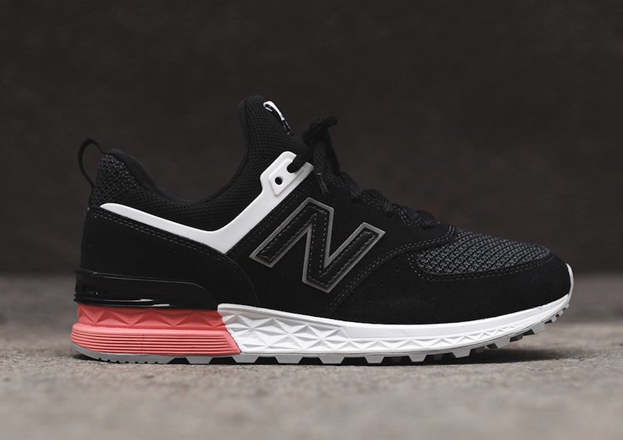 black and pink new balance