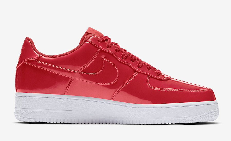 air force 1 red leather