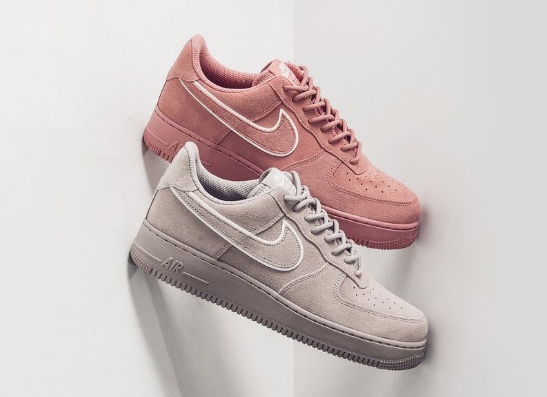 nike af1 pink suede