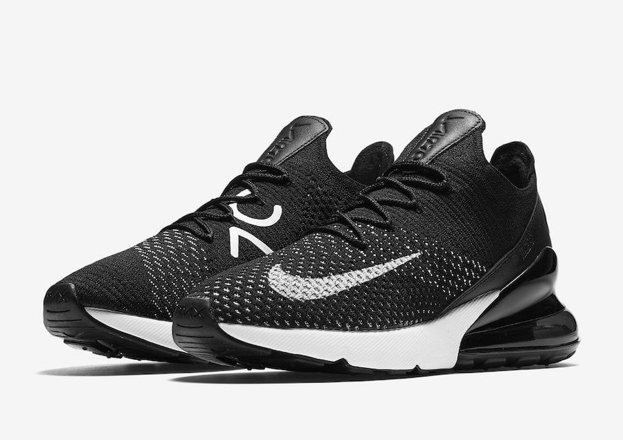 Nike Air Max 270 Flyknit Black White AH6803-001