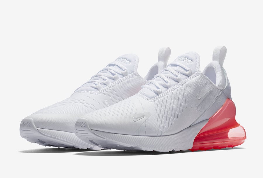 air max 270 white and pink