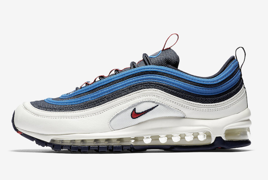 Nike Air Max 97 Obsidian University Red Sail Blue Nebula AQ4126-400