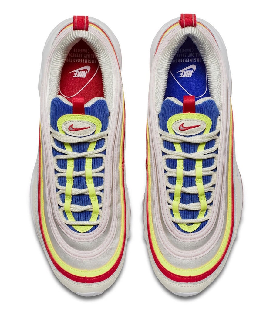 red yellow and blue air max