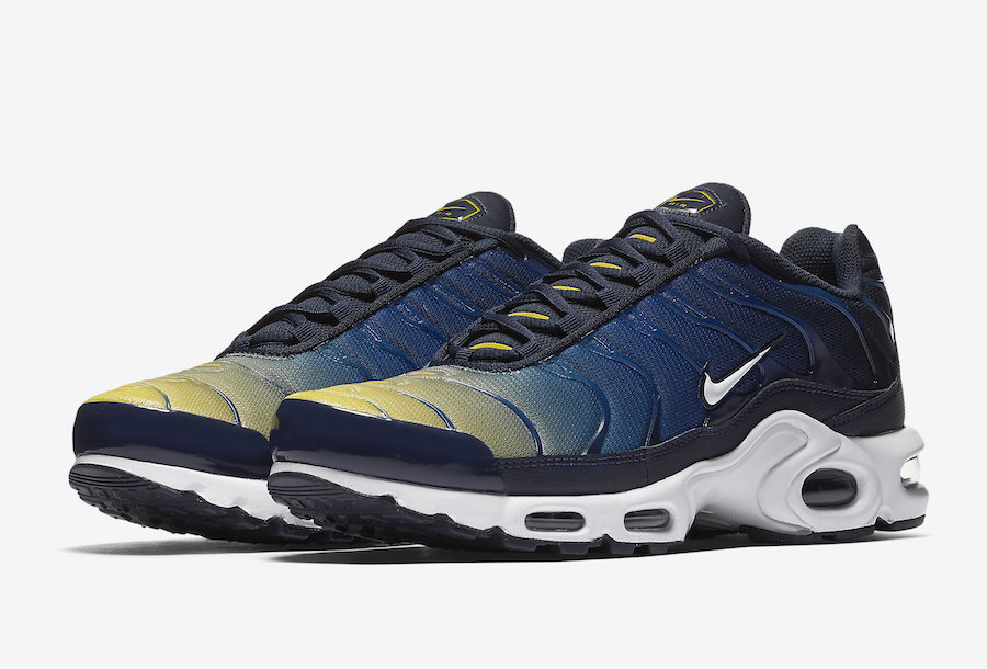 Nike Air Max Plus Blue Yellow Gradient 852630-407