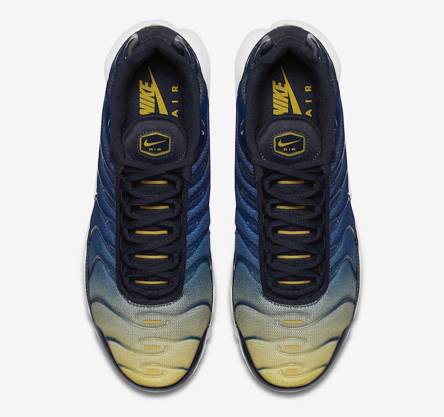 Nike Air Max Plus Blue Yellow Gradient 