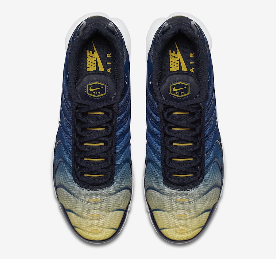 air max plus blue yellow