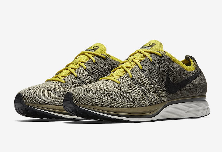 nike flyknit trainer womens yellow