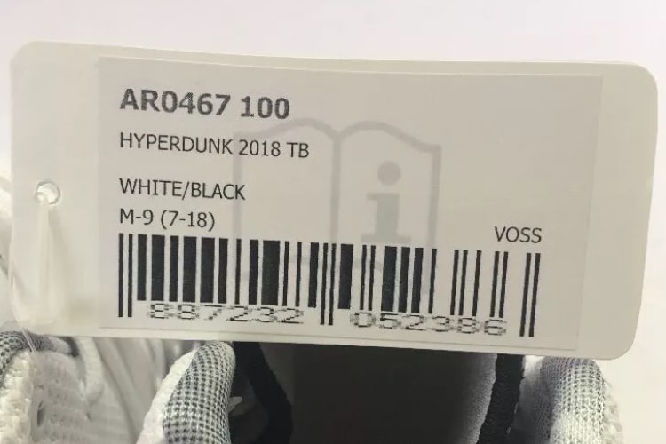 Nike Hyperdunk 2018 TB White Black AR0467-100