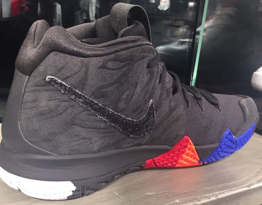 kyrie 4 gray and black
