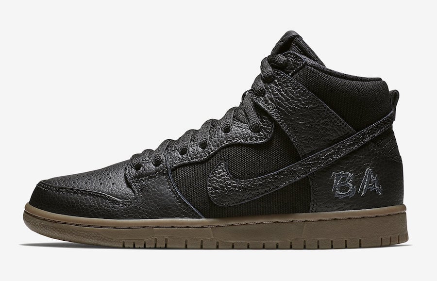 Nike SB Dunk High Brian Anderson AH9613-001 Black Gum