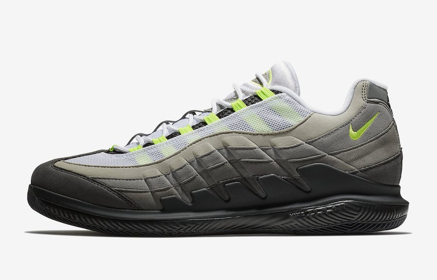 NikeCourt Vapor RF Air Max 95 Neon AO8759-078