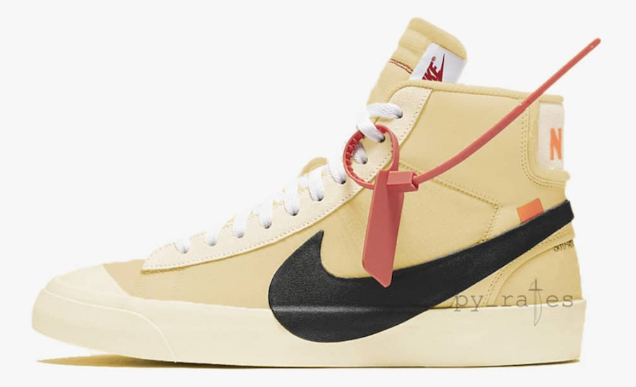 Off-White Nike Blazer Studio Mid Pale Vanilla AA3832-700 Black AA3832-001 | SneakerFiles