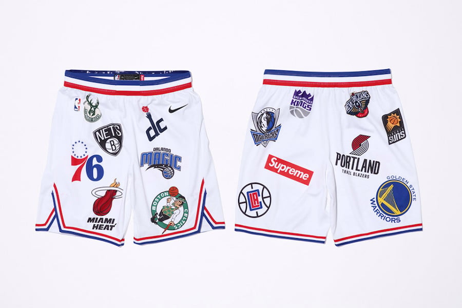 Supreme NBA Nike Shorts White