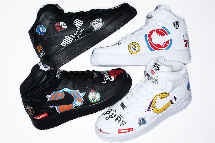 Supreme x NBA x Nike Air Force 1 and Apparel Collection Release Date