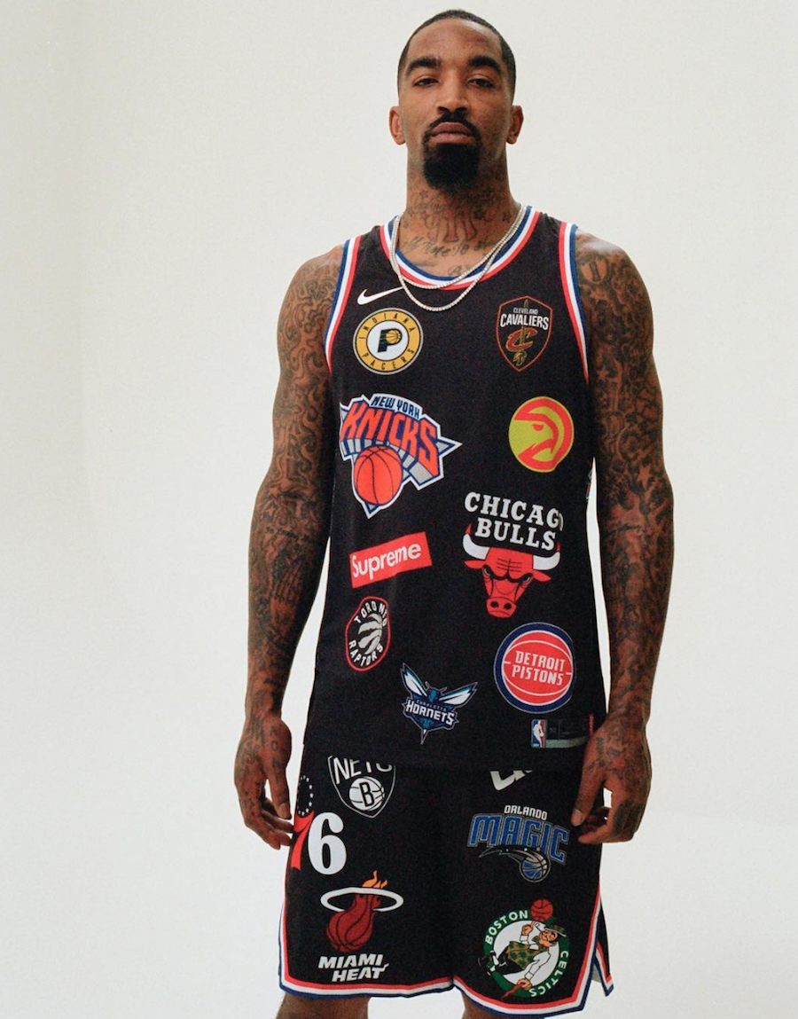 Supreme Nike NBA Logo Jerseys Black