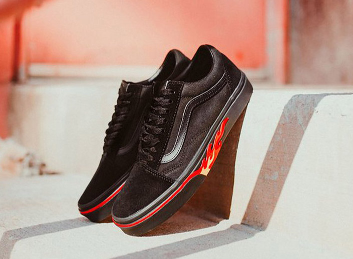 Vans Old Skool Flame Wall