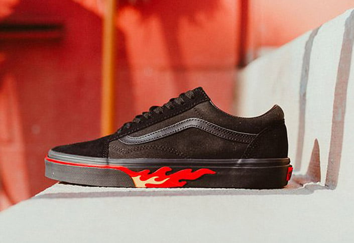 This Vans Old Skool Features Flames