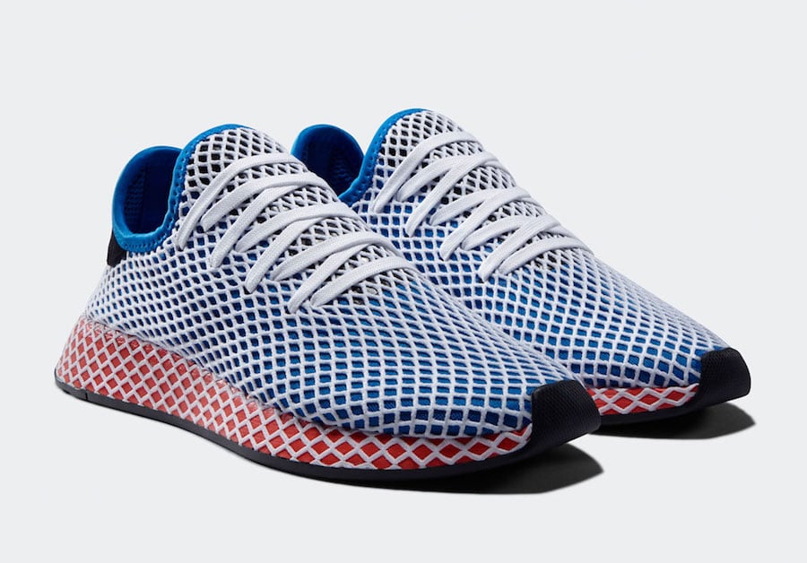 adidas deerupt blue and white