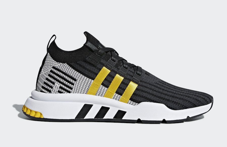 adidas EQT Cushion ADV Mid Black Yellow Stripes CQ2999