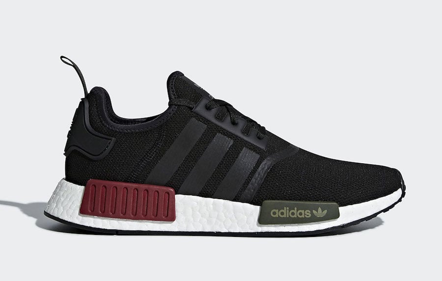 adidas NMD R1 in Burgundy and Olive