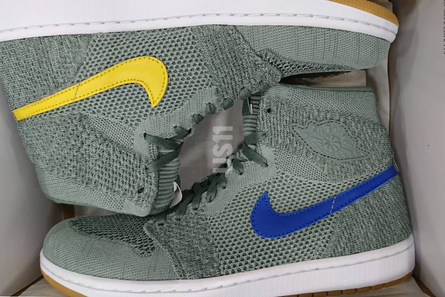 Air Jordan 1 Flyknit Clay Green 919704-333