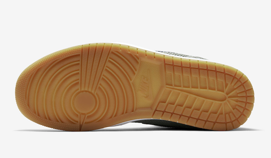 Air Jordan 1 Flyknit Clay Green White Hyper Cobalt Gum Yellow 919704-333