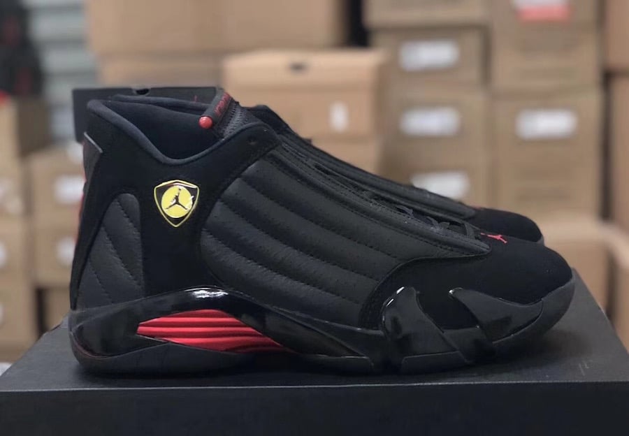 jordan 14 black and red