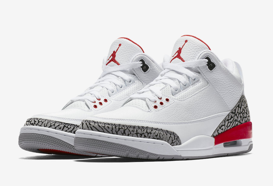 Air Jordan 3 Katrina White Red 136064-116