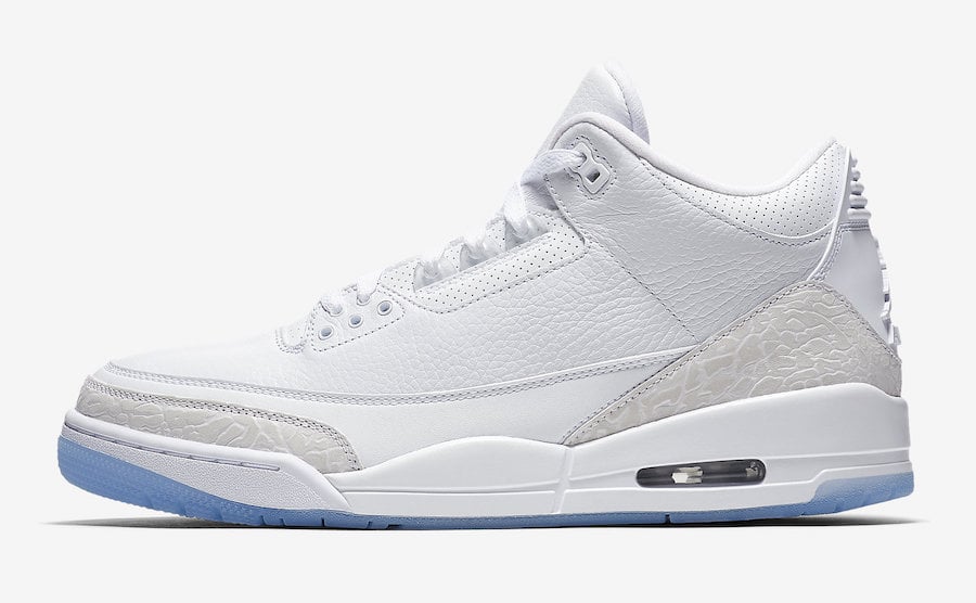 Air Jordan 3 Pure Triple White 136064-111