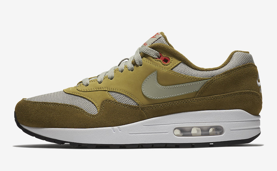 atmos Nike Air Max 1 Green Curry 908366-300