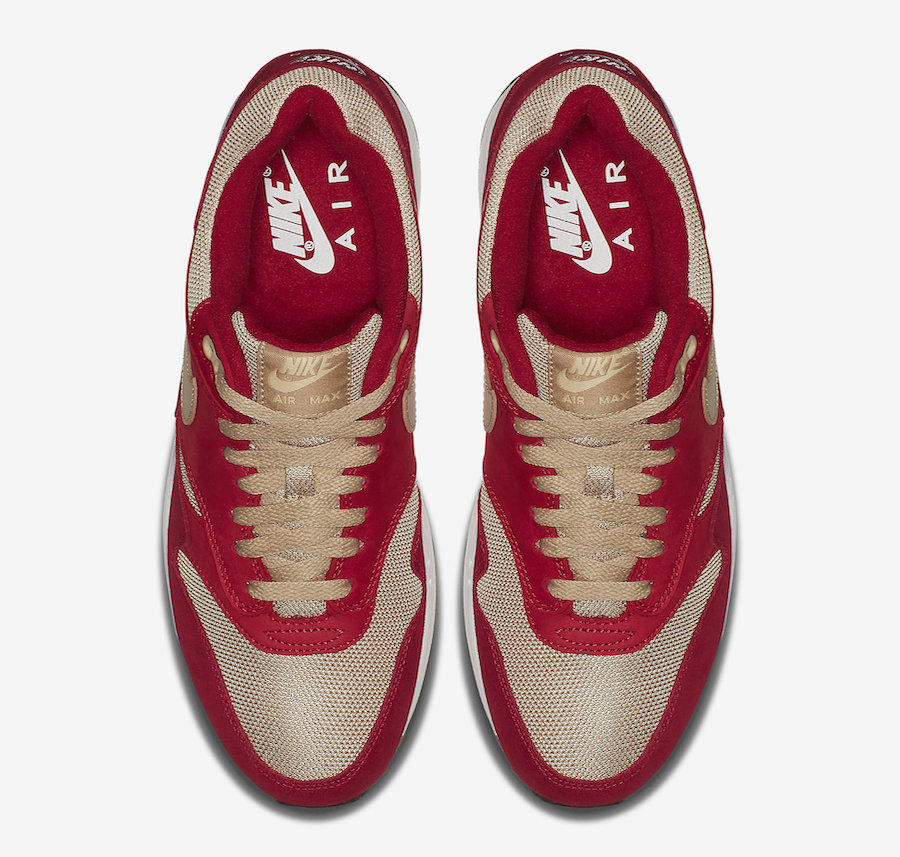 atmos Nike Air Max 1 Red Curry 908366-600