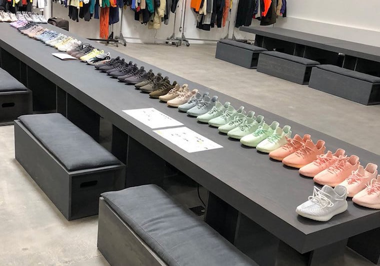 Kanye West Showcases Unreleased adidas Yeezy Sample Colorways