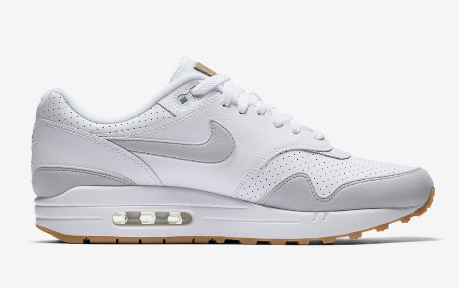 Nike Air Max 1 White Pure Platinum Gum Yellow AH8145-103