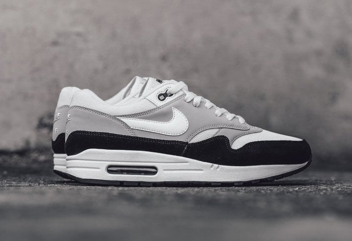 nike air max 1 grey and black