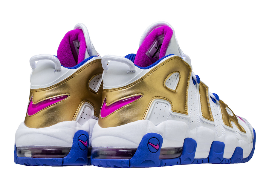 Nike Air More Uptempo Fuchsia Blast Metallic Gold 415082-106