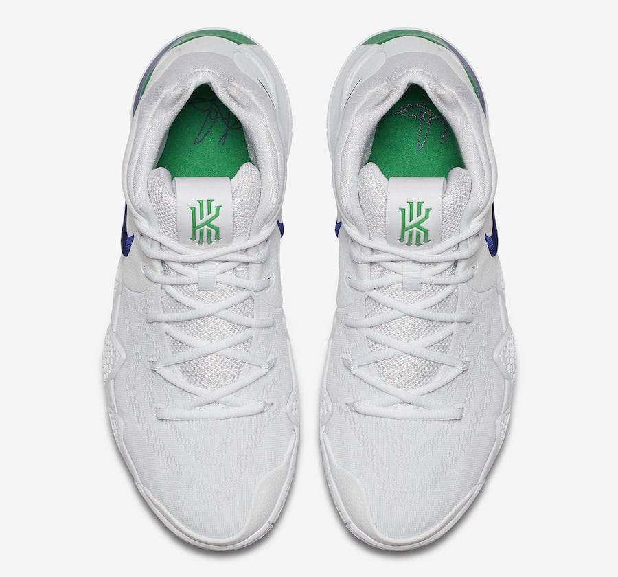 kyrie 4 white royal