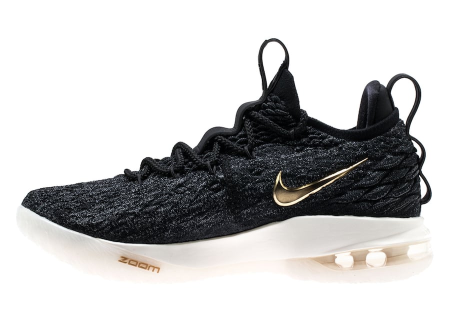 Nike LeBron 15 Low Black Metallic Gold AO1755-001