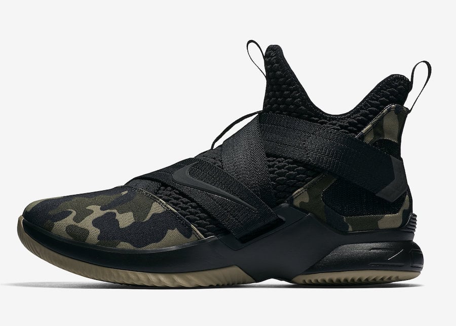 Nike LeBron Soldier 12 SFG Camo Black Hazel Rush AO4054-001