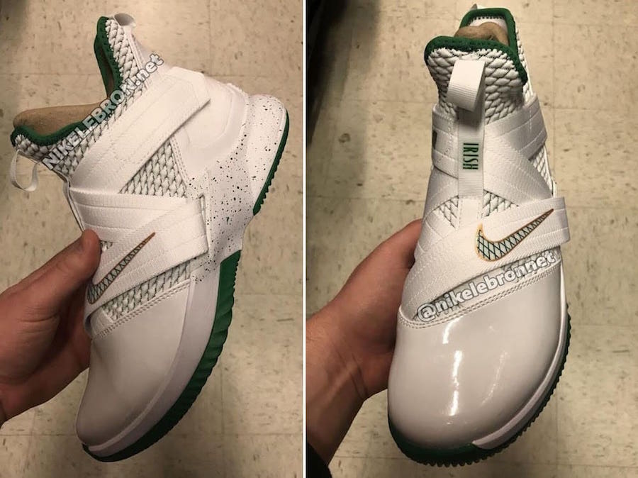 nike lebron soldier 12 green and white