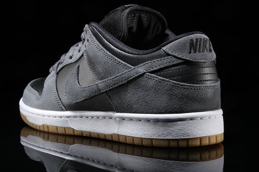 nike sb dunk low dark grey black gum