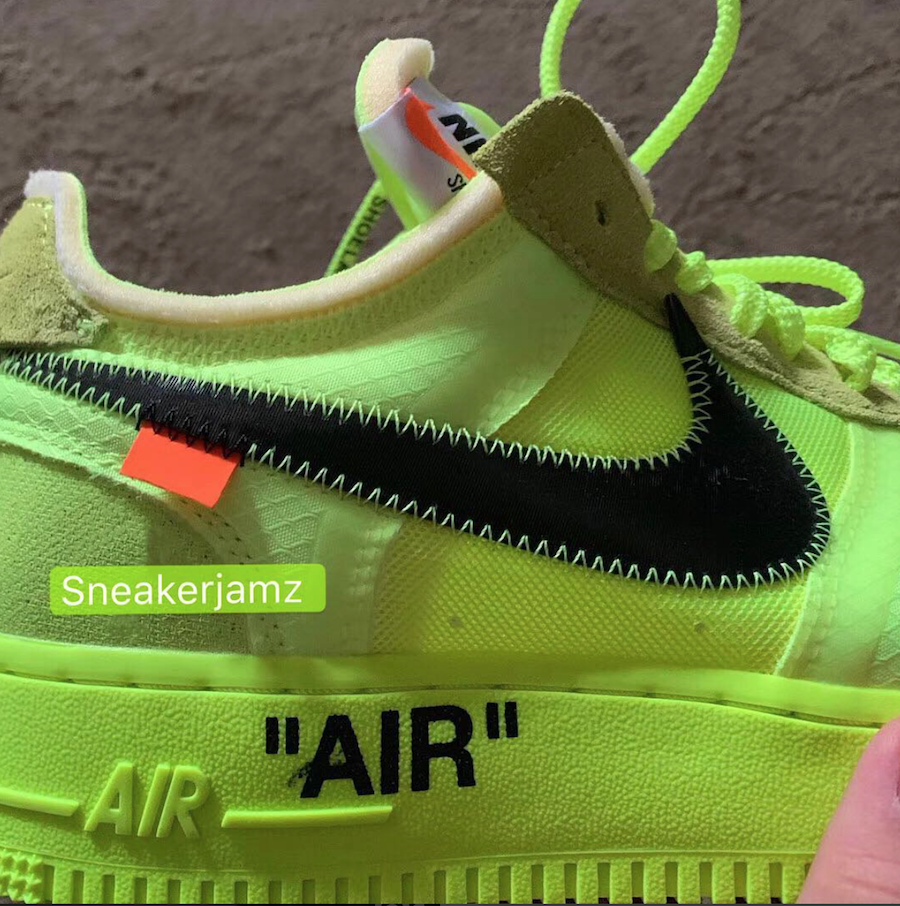 Off-White Nike Air Force 1 Volt AO4606-700