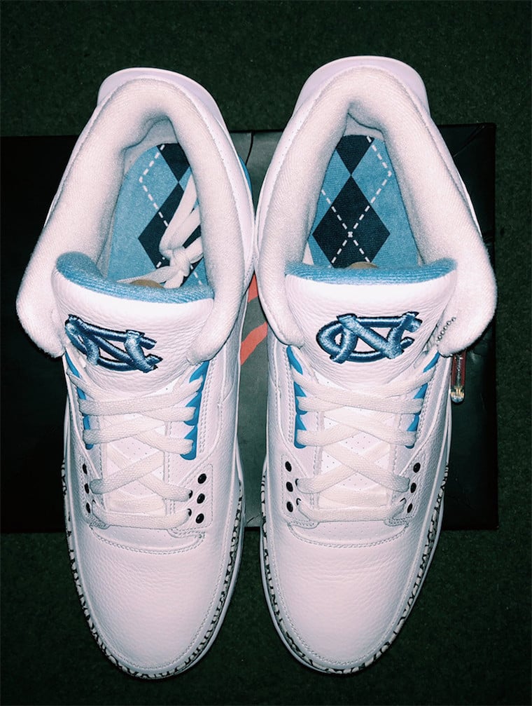 UNC Air Jordan 3 PE