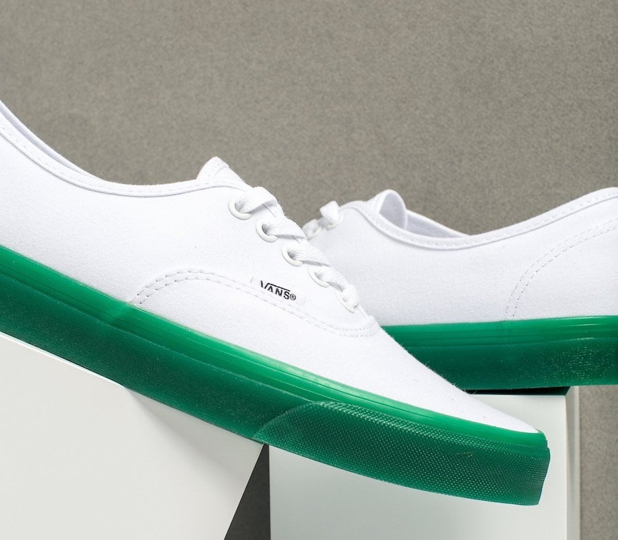 green sole sneakers
