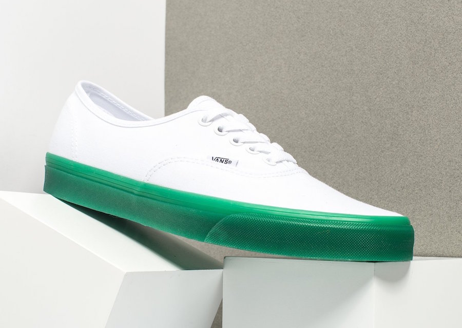 Vans Authentic Green Sole