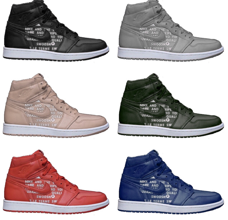 Air Jordan 1 Nike Swoosh Pack Release 