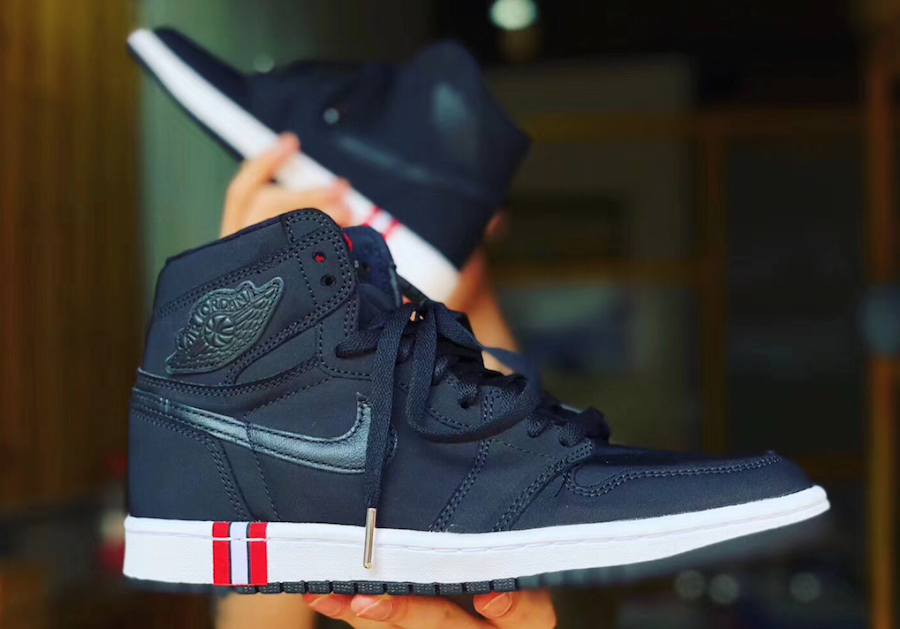 psg jordan 1 on feet