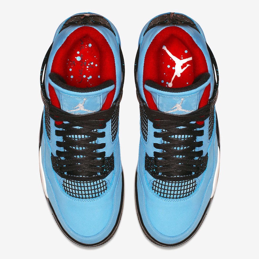 Air Jordan 4 Houston Oilers Travis Scott Official