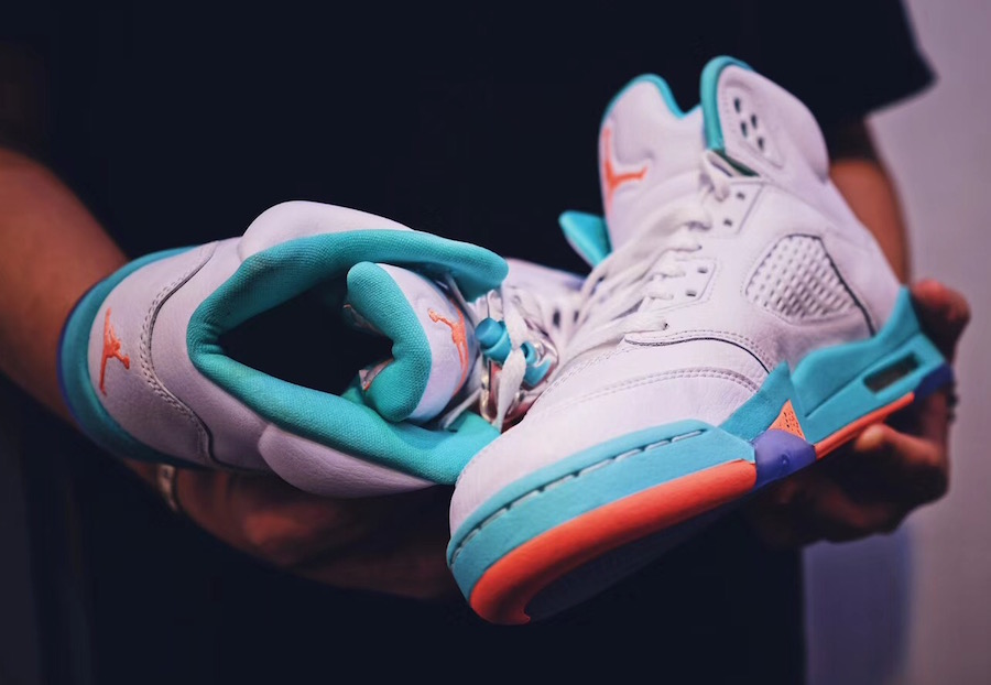 Air Jordan 5 Light Aqua 2018