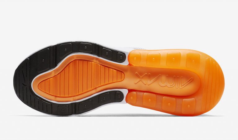 nike air max 270 white and orange